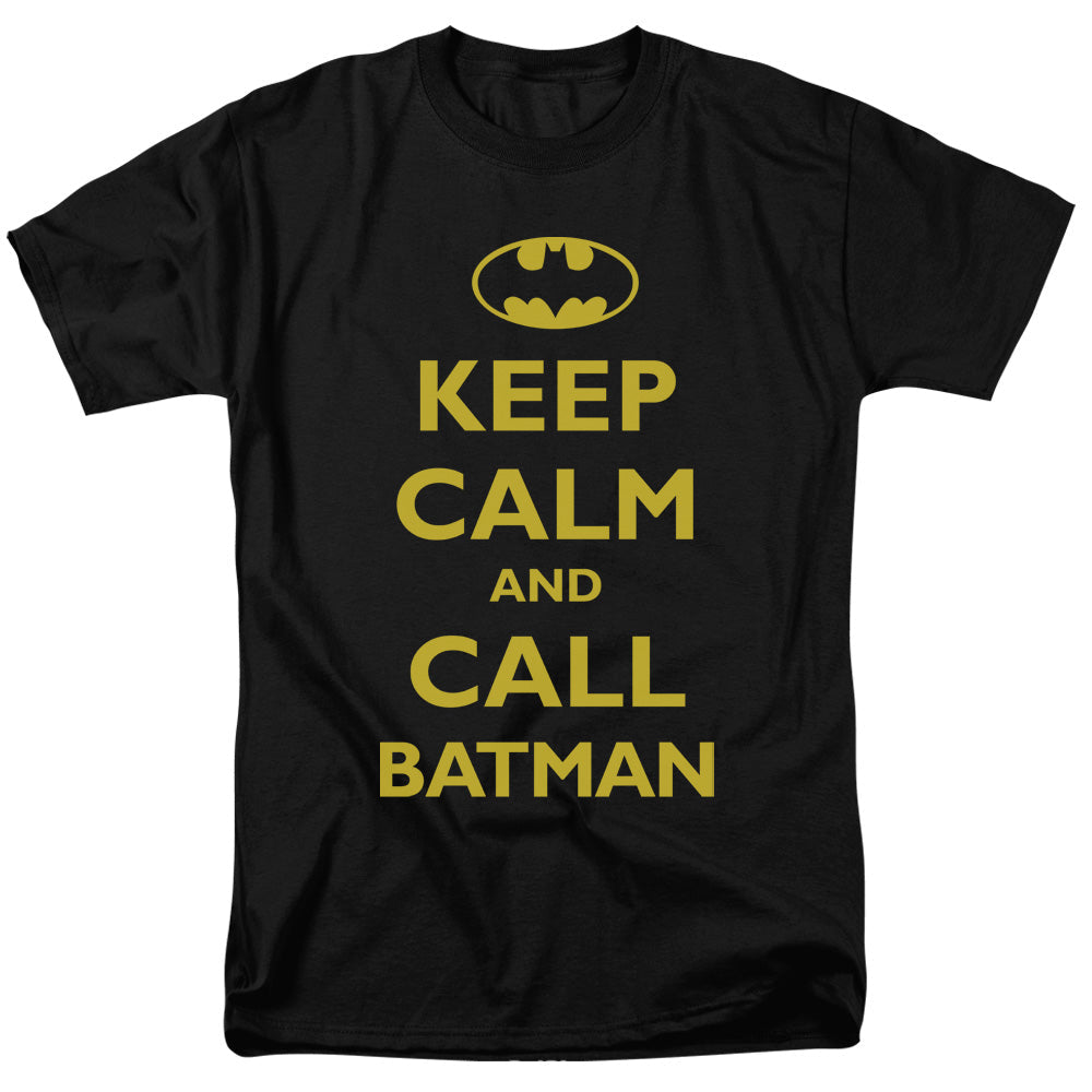 Batman Call Batman Mens T Shirt Black Officially Licensed