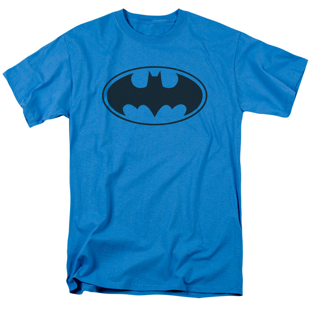 Batman Black Bat Mens T Shirt Turquoise Officially Licensed
