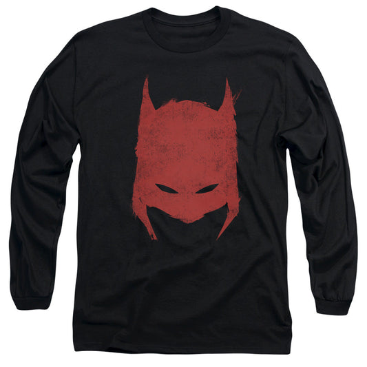 Batman Hacked & Scratched Mens Long Sleeve Shirt Black Officially Licensed