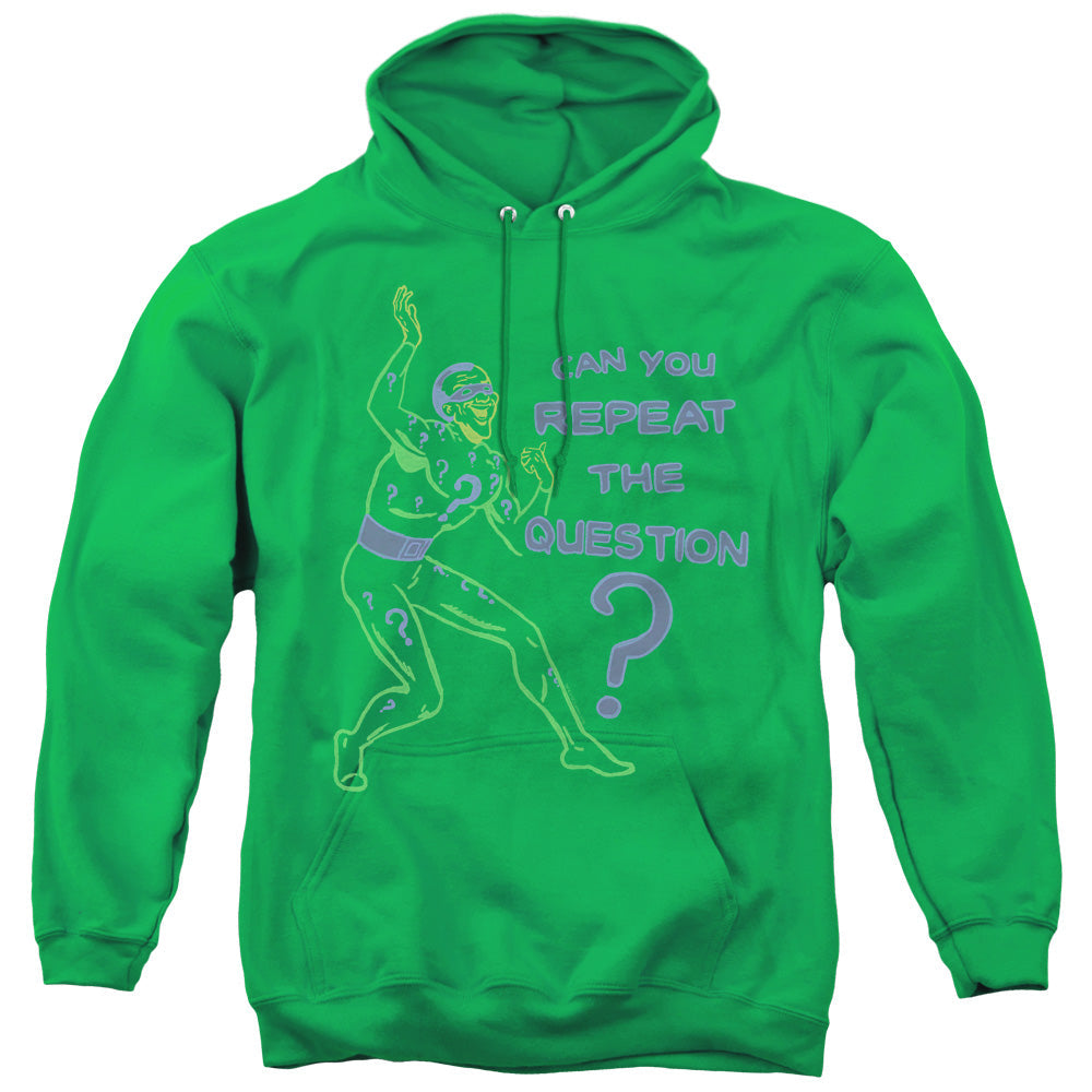 Batman Repeat Mens Hoodie Kelly Green Officially Licensed