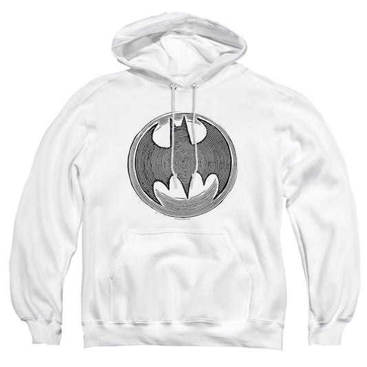 Batman Knight Knockout Mens Hoodie White Officially Licensed