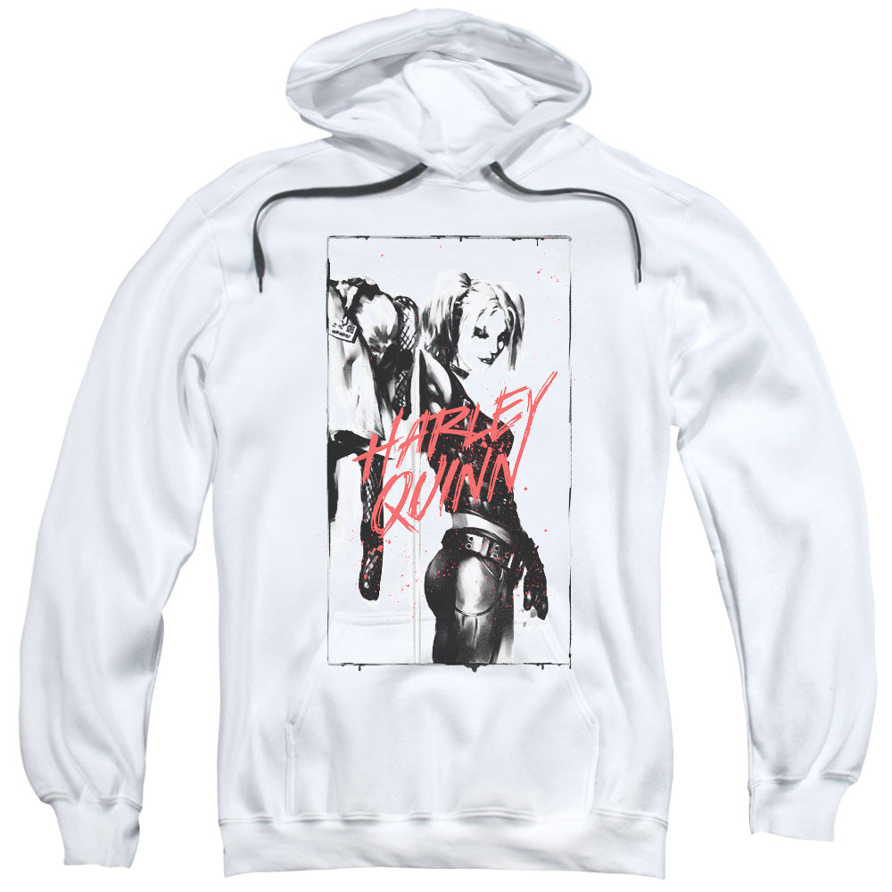 Batman Inked Quinn Mens Hoodie White Officially Licensed