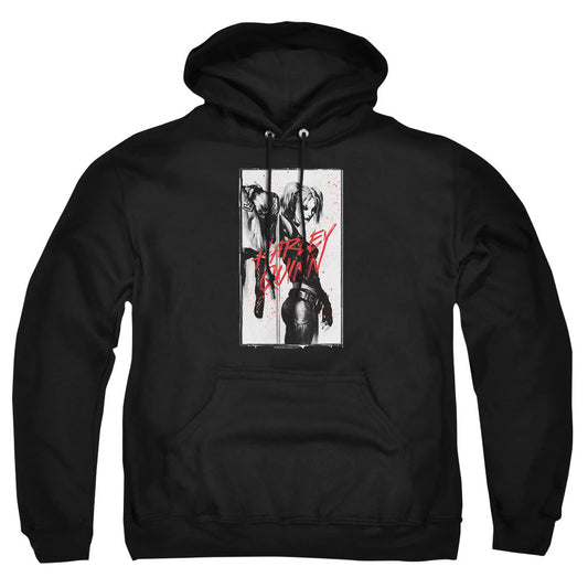 Batman Inked Quinn Mens Hoodie Black Officially Licensed