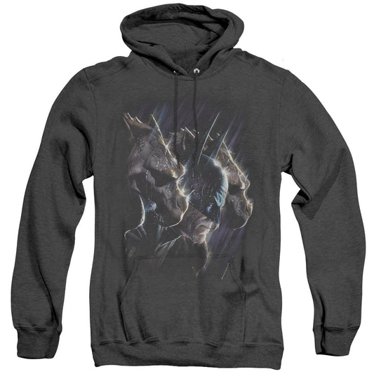 Batman Gargoyles Heather Mens Hoodie Black Officially Licensed