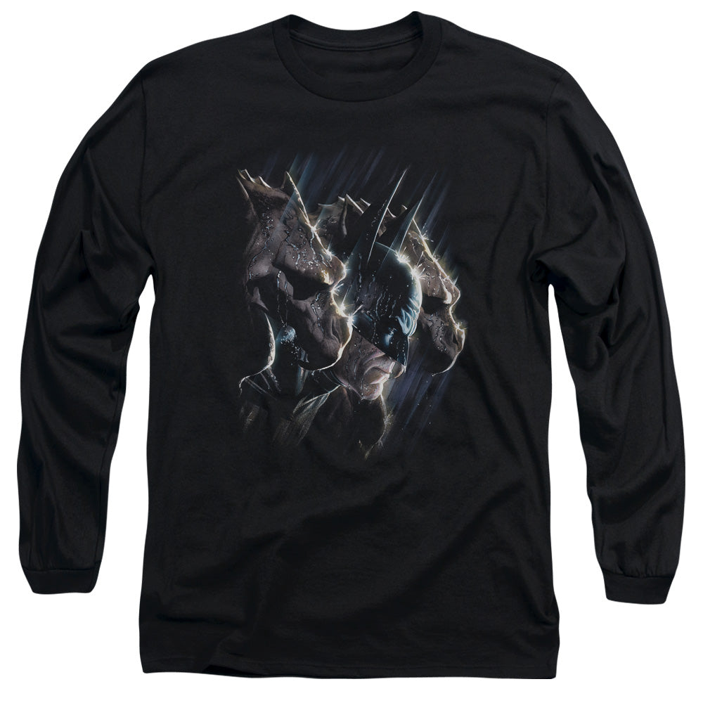 Batman Gargoyles Mens Long Sleeve Shirt Black Officially Licensed