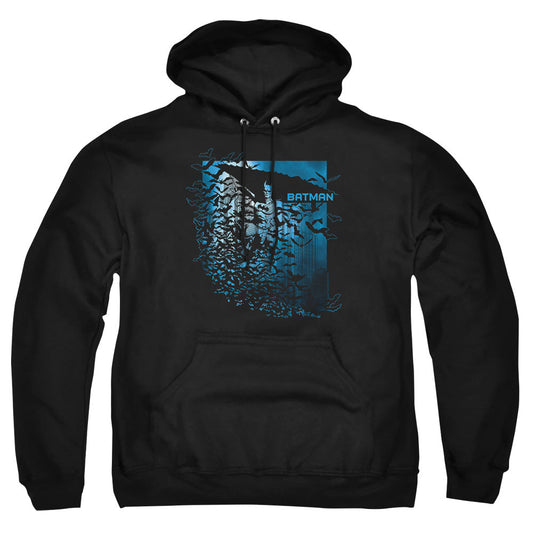 Batman Bat Among Bats Mens Hoodie Black Officially Licensed