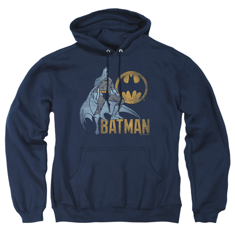 Batman Knight Watch Mens Hoodie Navy Officially Licensed