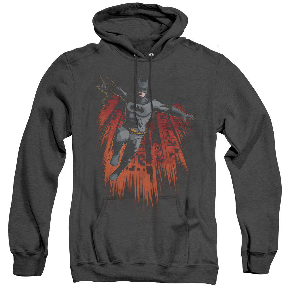 Batman Majestic Heather Mens Hoodie Black Officially Licensed