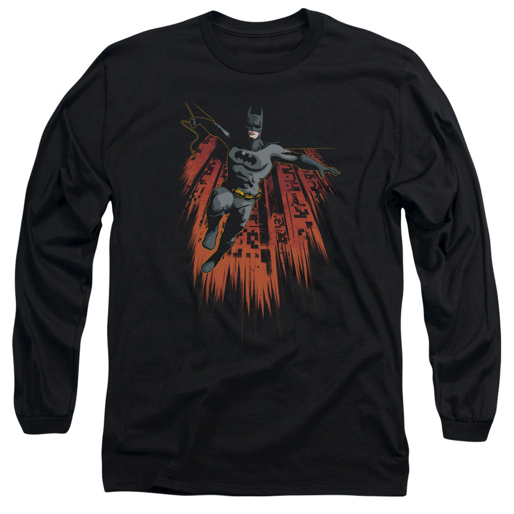 Batman Majestic Mens Long Sleeve Shirt Black Officially Licensed
