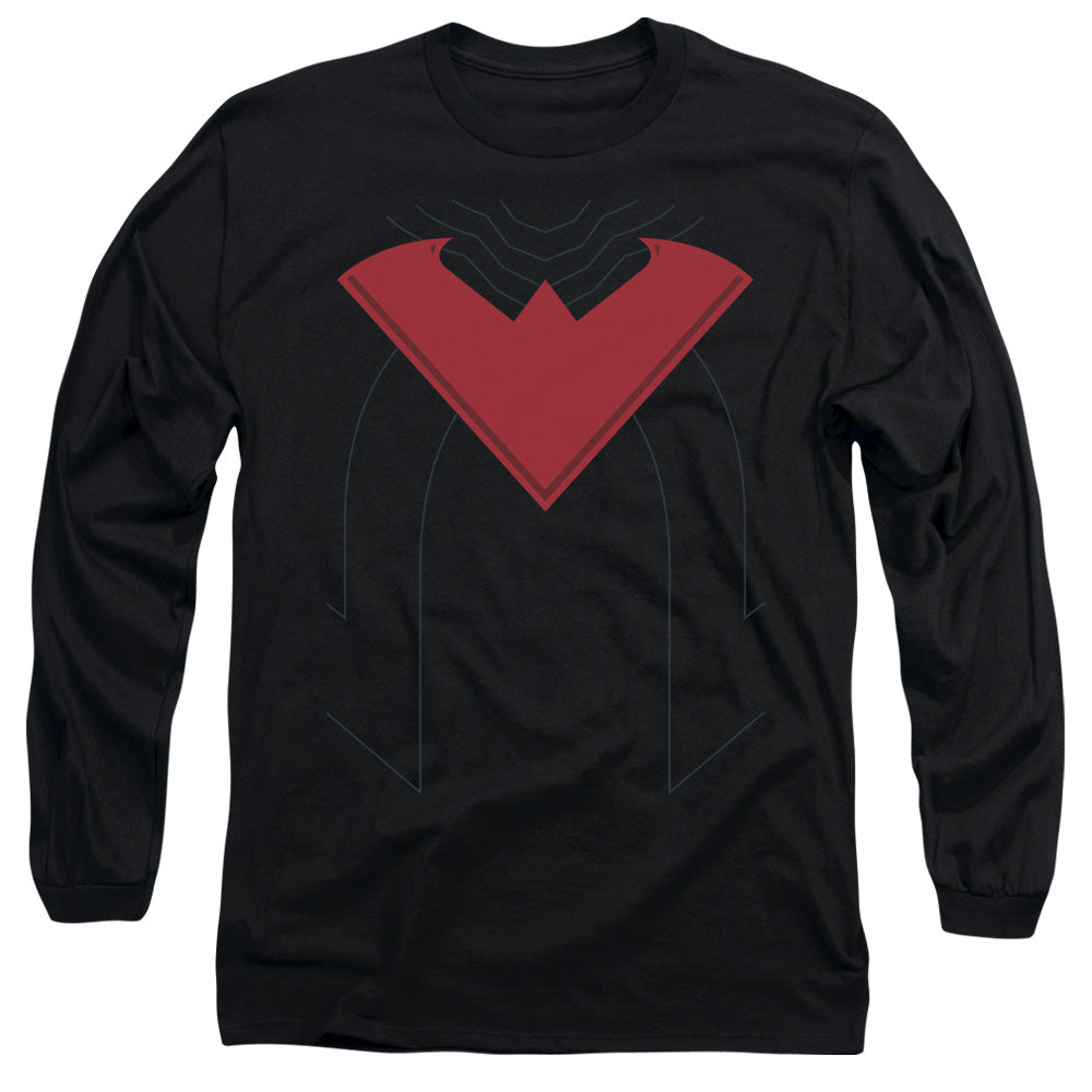 Batman Nightwing 52 Mens Long Sleeve Shirt Black Officially Licensed