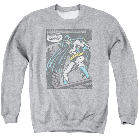 Batman Bat Origins Mens Crewneck Sweatshirt Athletic Heather