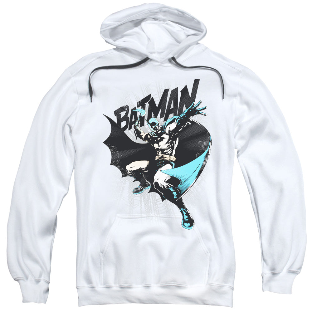 Batman Batarang Throw Mens Hoodie White Officially Licensed