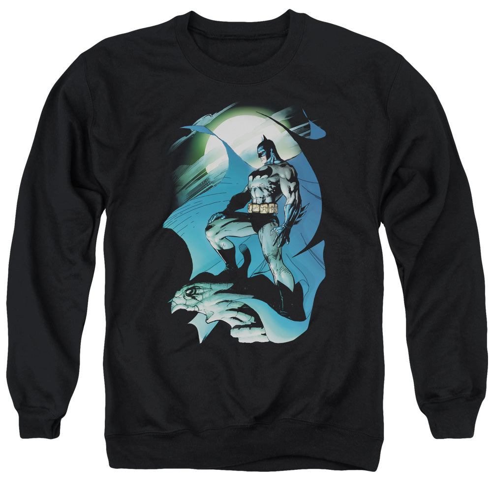 Batman Glow Of The Moon Mens Crewneck Sweatshirt Black