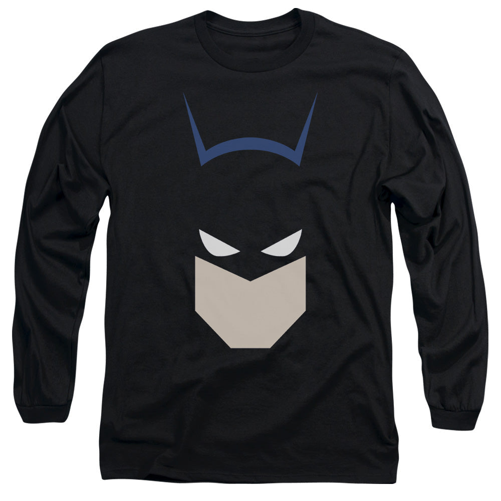 Batman Bat Head Mens Long Sleeve Shirt Black Officially Licensed