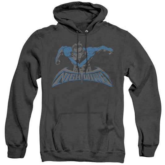 Batman Wing Of The Night Heather Mens Hoodie Black Officially Licensed