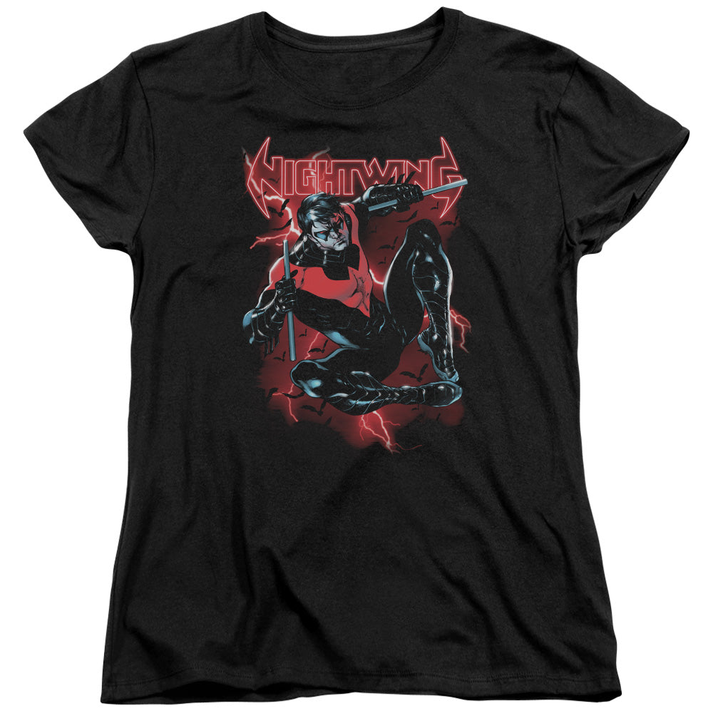 Batman Lightwing Womens T Shirt Black Officially Licensed