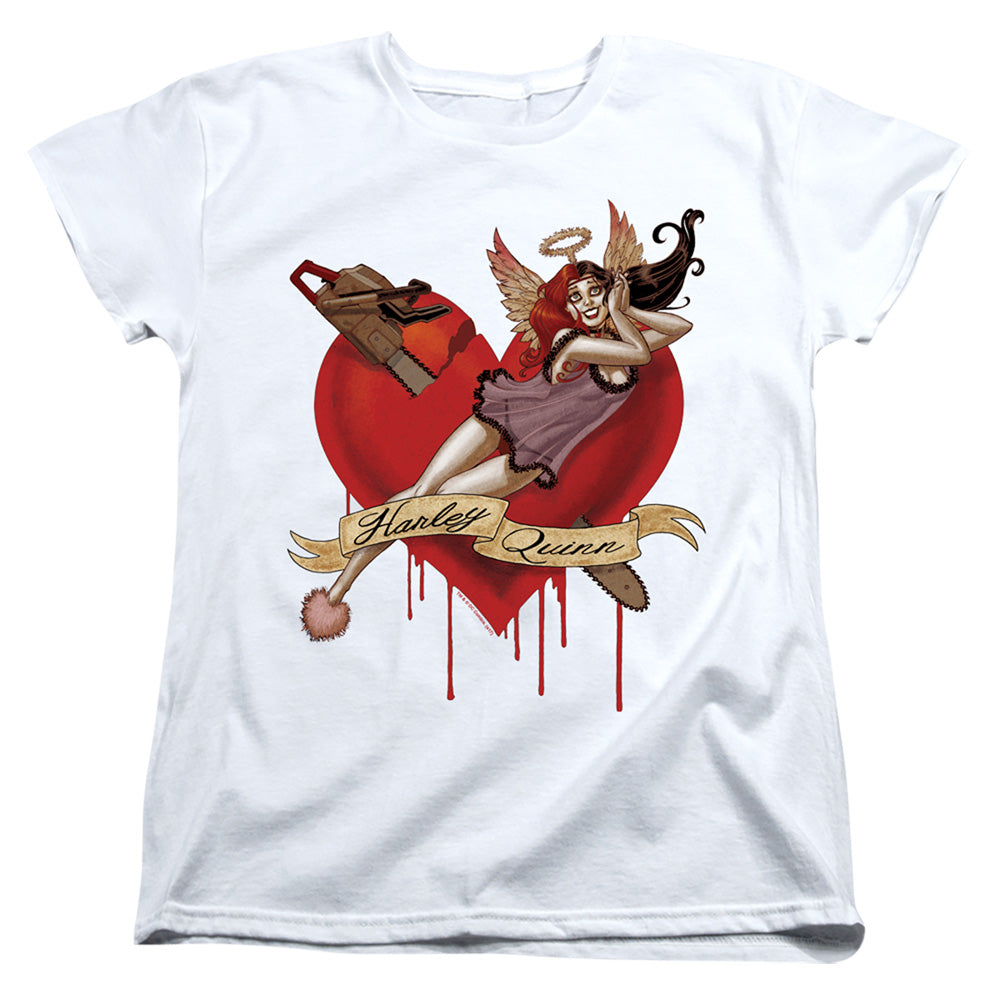 Batman Perfect Angel Womens T Shirt White Officially Licensed