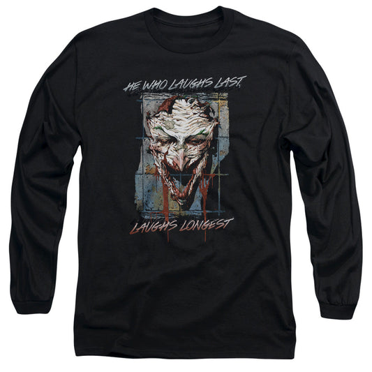 Batman Just For Laughs Mens Long Sleeve Shirt Black Officially Licensed