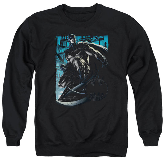 Batman Knight Falls In Gotham Mens Crewneck Sweatshirt Black