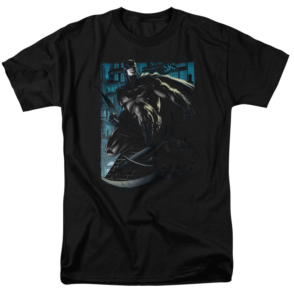Batman Knight Falls In Gotham Mens T Shirt Black Officially Licensed
