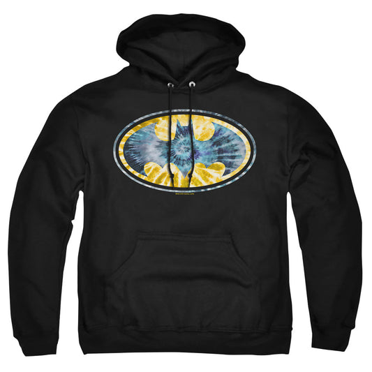 Batman Tie Dye 3 Mens Hoodie Black Officially Licensed