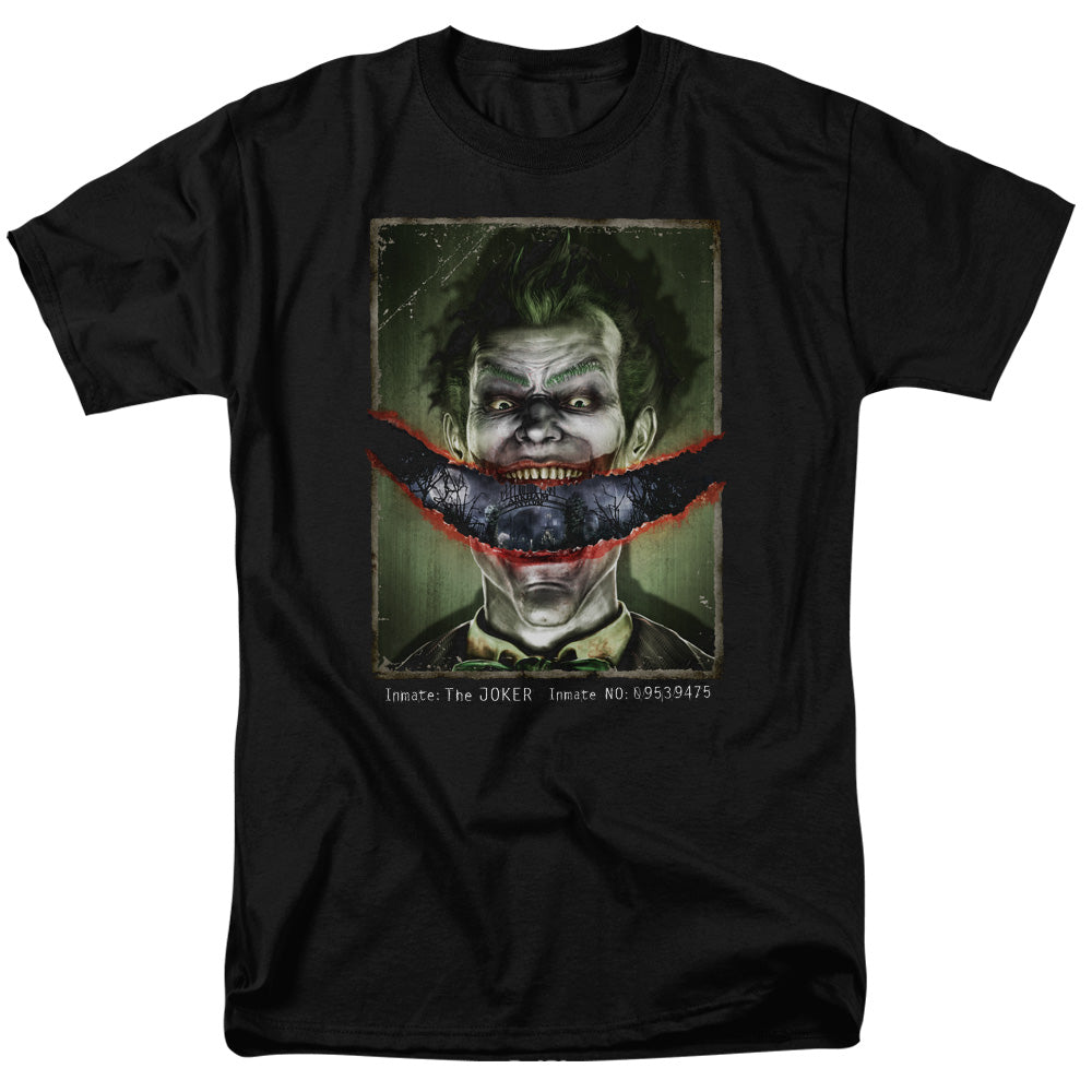 Batman Aa Split Lip Mens T Shirt Black Officially Licensed
