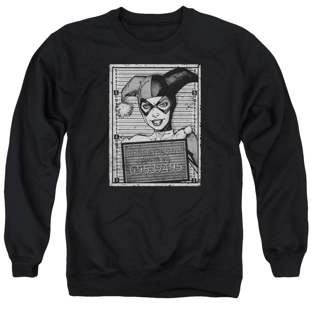 Batman Harley Inmate Mens Crewneck Sweatshirt Black