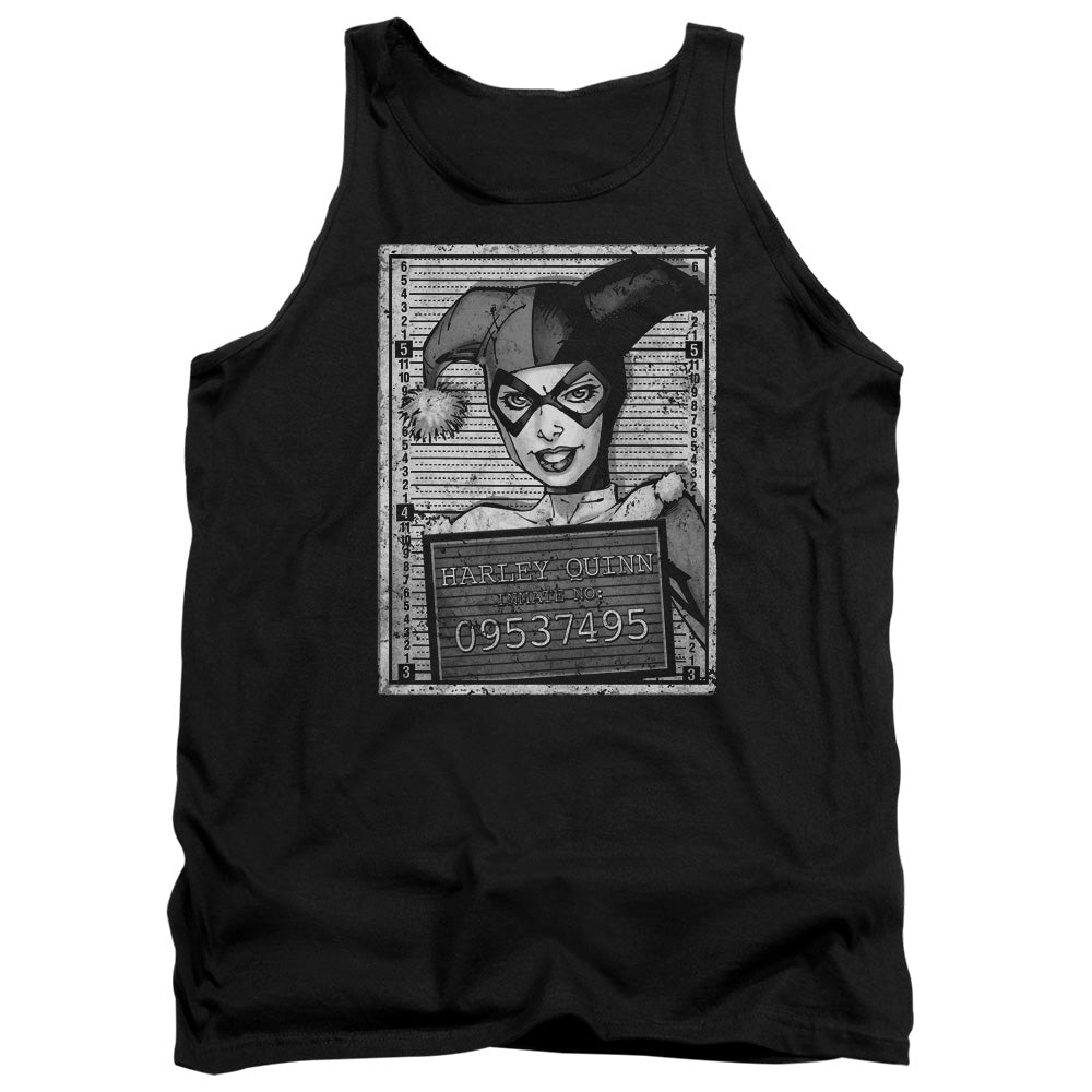 Batman Harley Inmate Mens Tank Top Shirt Black Officially Licensed