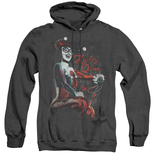 Batman Laugh It Up Heather Mens Hoodie Black Officially Licensed