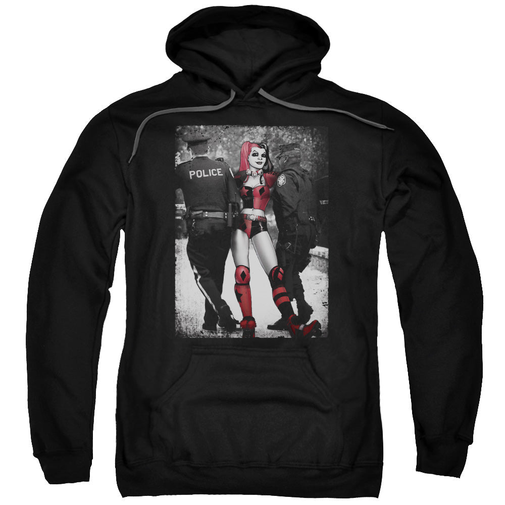 Batman Arrest Mens Hoodie Black Officially Licensed
