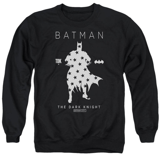 Batman Star Silhouette Mens Crewneck Sweatshirt Black