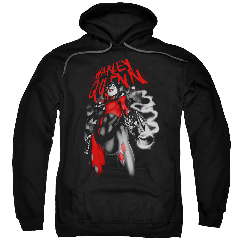 Batman Down The Barrel Mens Hoodie Black Officially Licensed