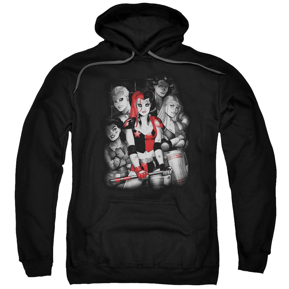 Batman Bad Gals Bw Mens Hoodie Black Officially Licensed