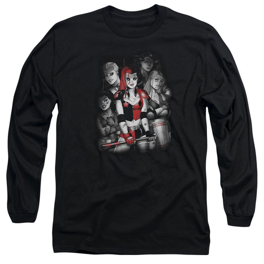 Batman Bad Gals Bw Mens Long Sleeve Shirt Black Officially Licensed