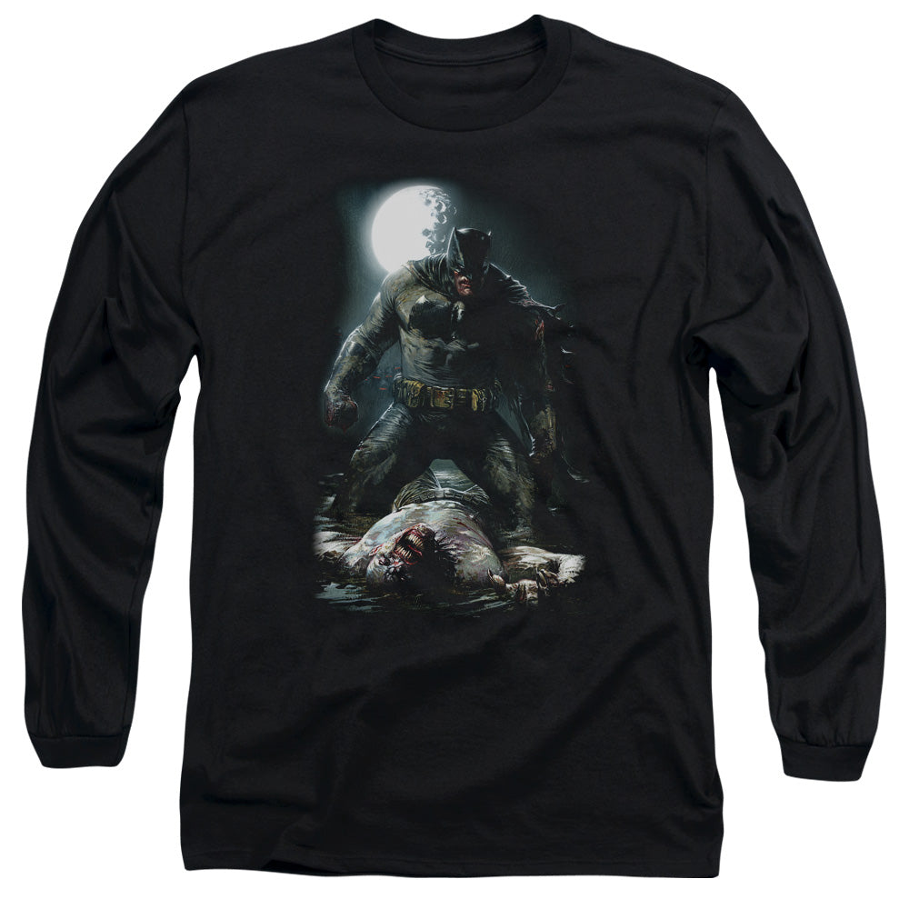 Batman Mudhole Mens Long Sleeve Shirt Black Officially Licensed