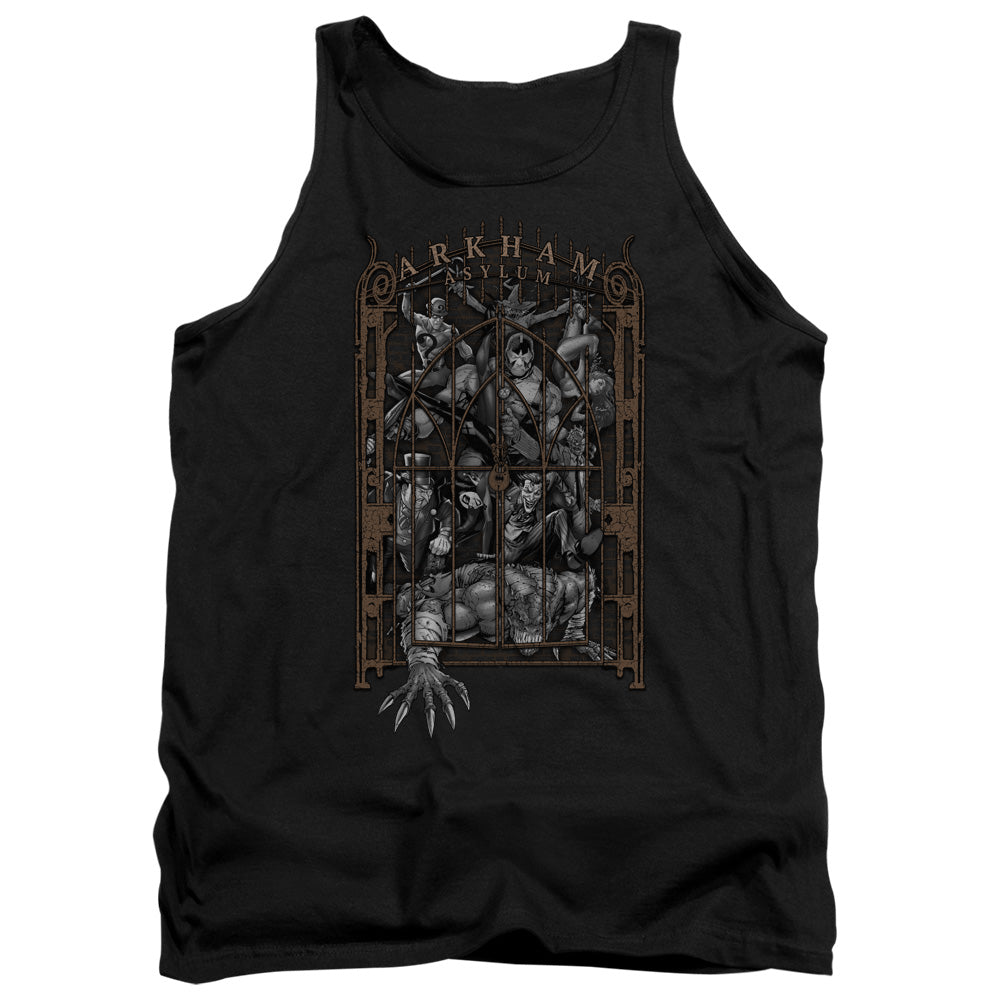 Batman Arkhams Gate Mens Tank Top Shirt Black Officially Licensed