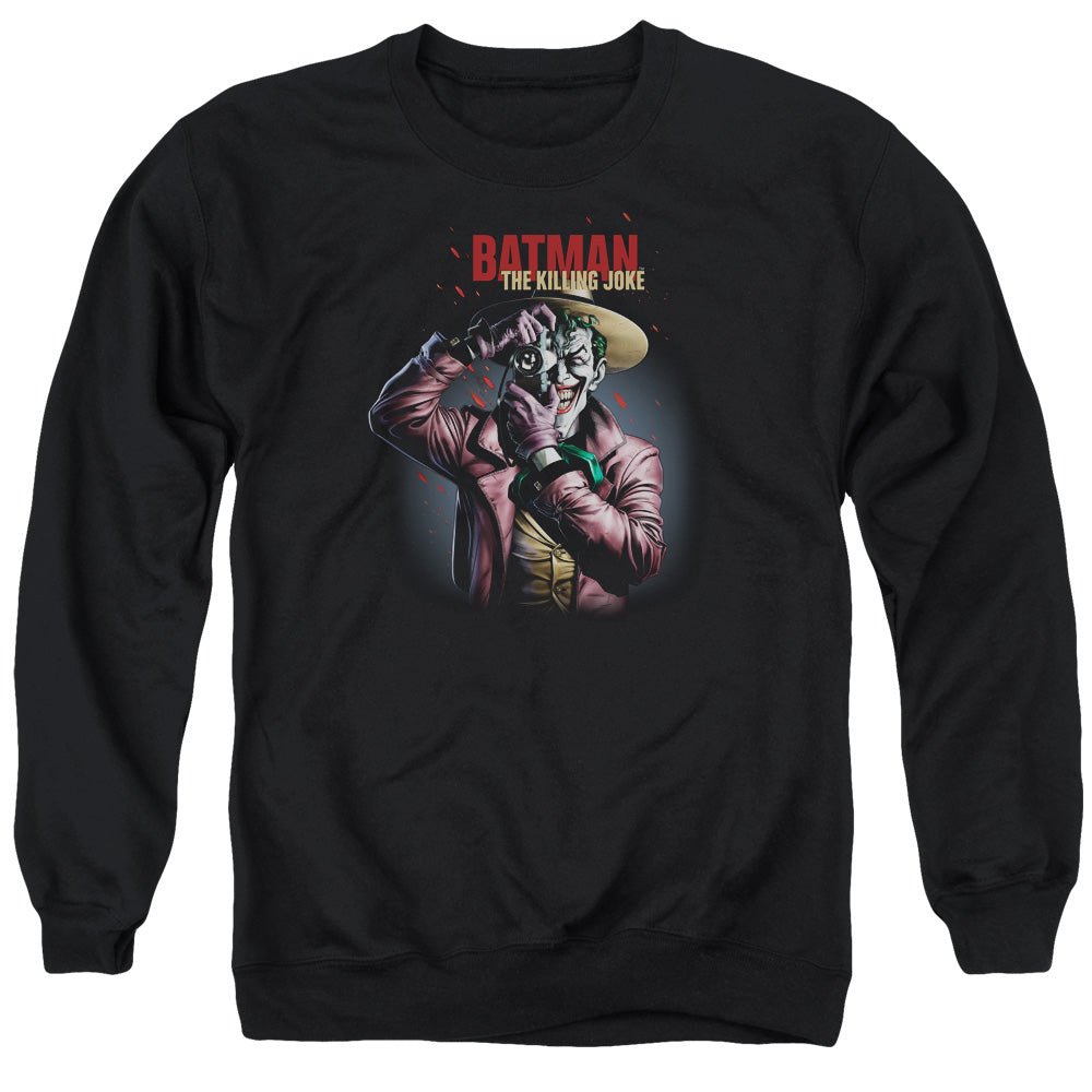 Batman Killing Joke Camera Mens Crewneck Sweatshirt Black