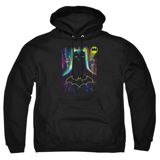 Batman Knight Lights Mens Hoodie Black Officially Licensed