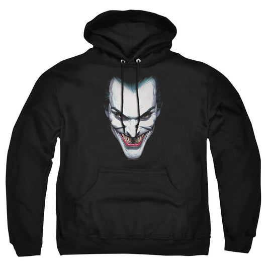 Batman Joker Portrait Mens Hoodie Black Officially Licensed