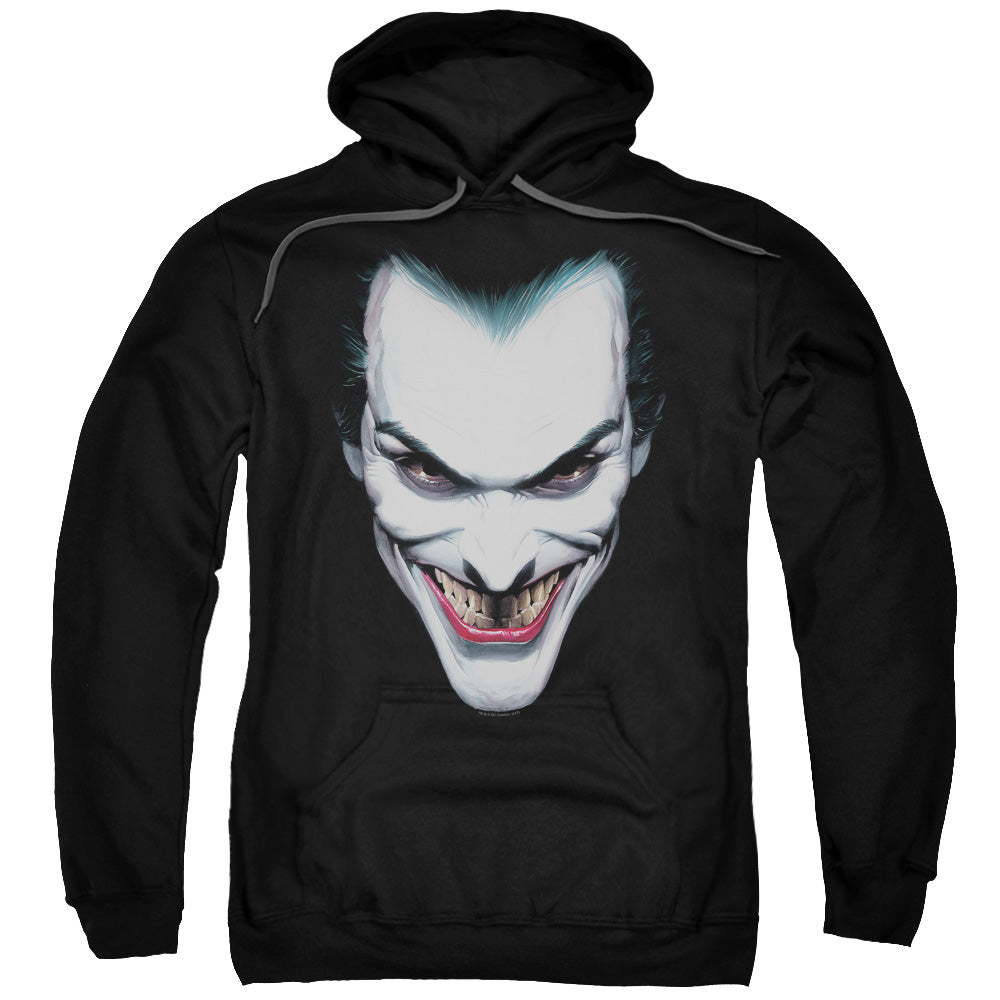 Batman Joker Portrait Mens Hoodie Black Officially Licensed