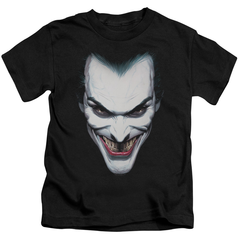 Batman Joker Portrait Juvenile Kids Youth T Shirt Black Officially Licensed