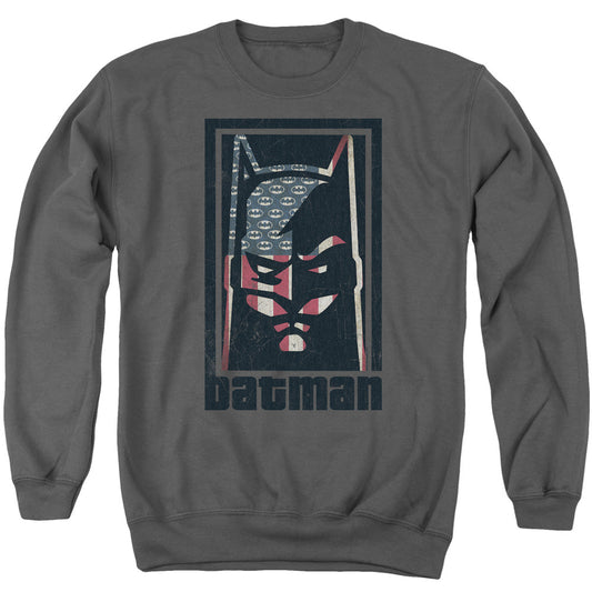 Batman American Batman Mens Crewneck Sweatshirt Charcoal