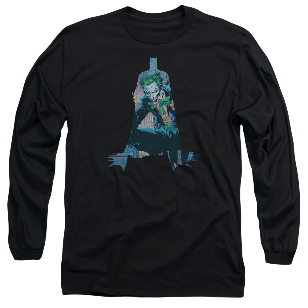 Batman Scene Inside Mens Long Sleeve Shirt Black Officially Licensed