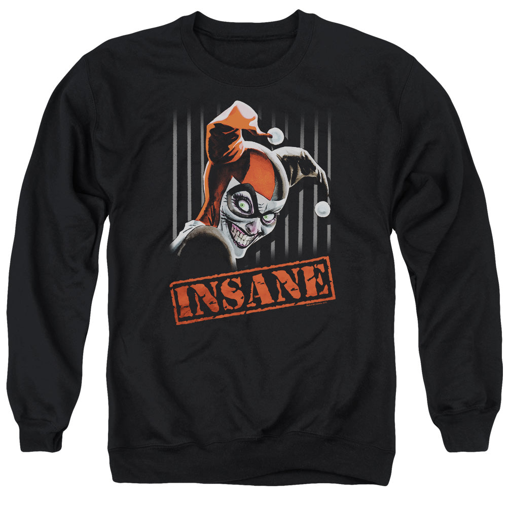 Batman Insane Mens Crewneck Sweatshirt Black