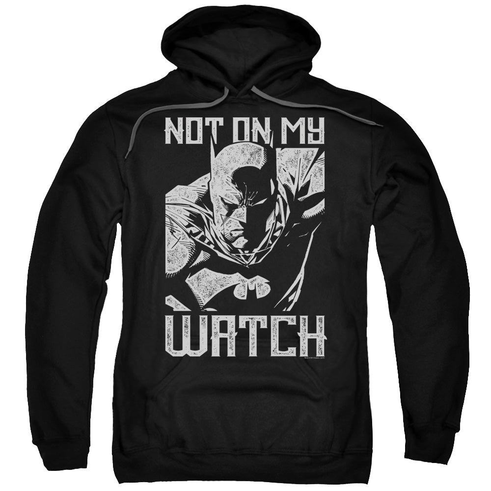 Batman Watch Mens Hoodie Black Officially Licensed