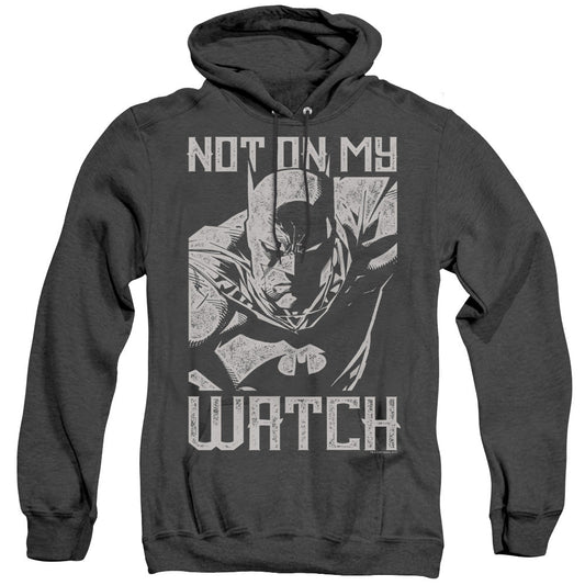Batman Watch Heather Mens Hoodie Black Officially Licensed