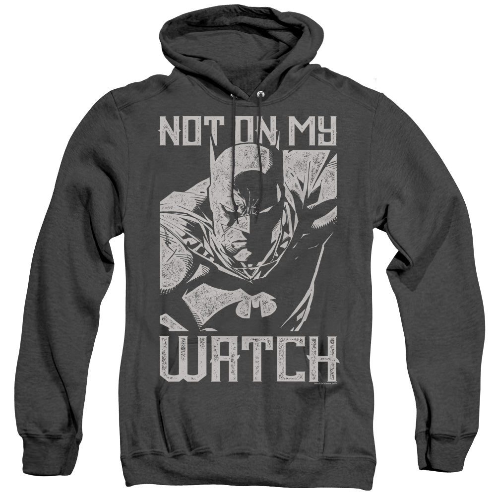 Batman Watch Heather Mens Hoodie Black Officially Licensed