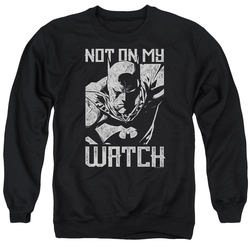Batman Watch Mens Crewneck Sweatshirt Black