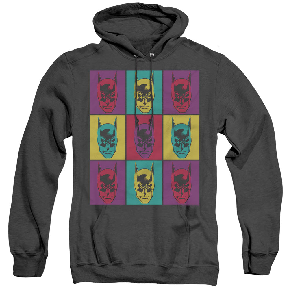 Batman Warhol Batman Heather Mens Hoodie Black Officially Licensed