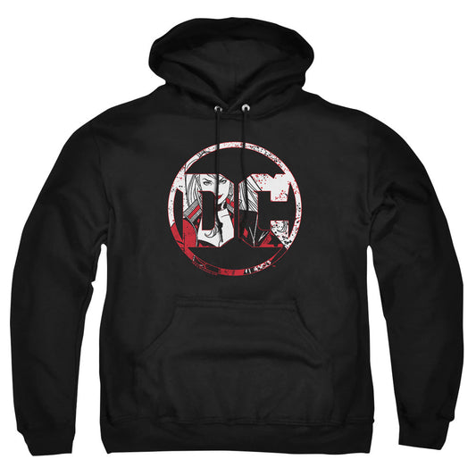 Batman Dc Logo Harley Mens Hoodie Black Officially Licensed